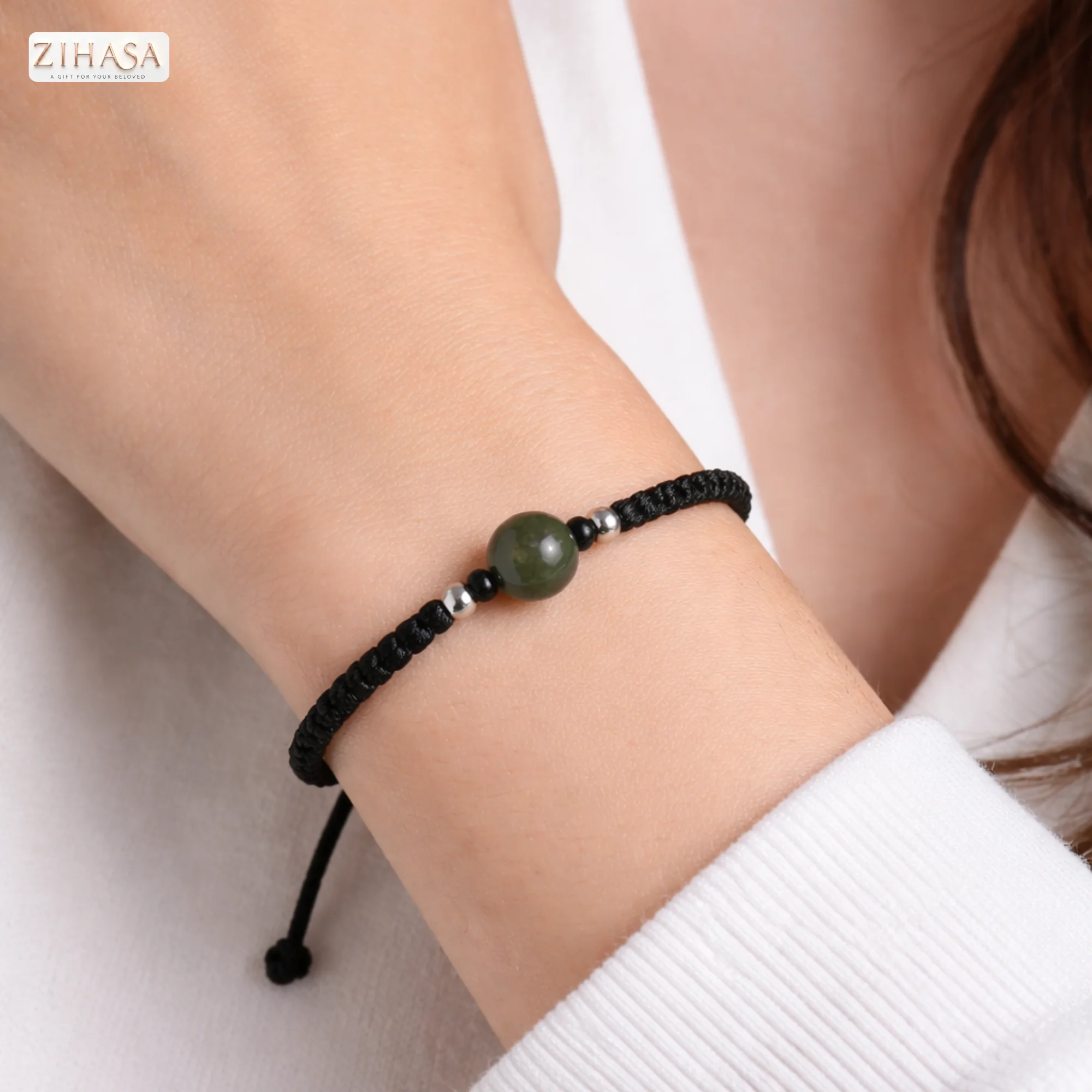 Pyrite Semi Spiritual Thread Bracelet for men and women, girls and boys