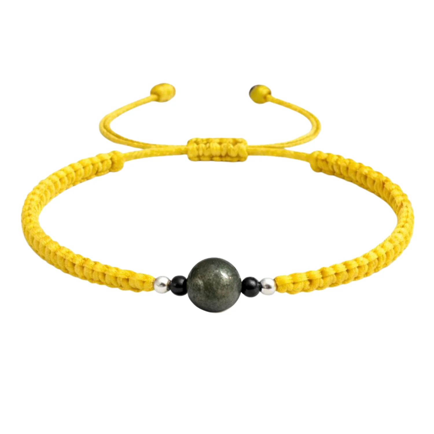 Pyrite Semi Spiritual Thread Bracelet